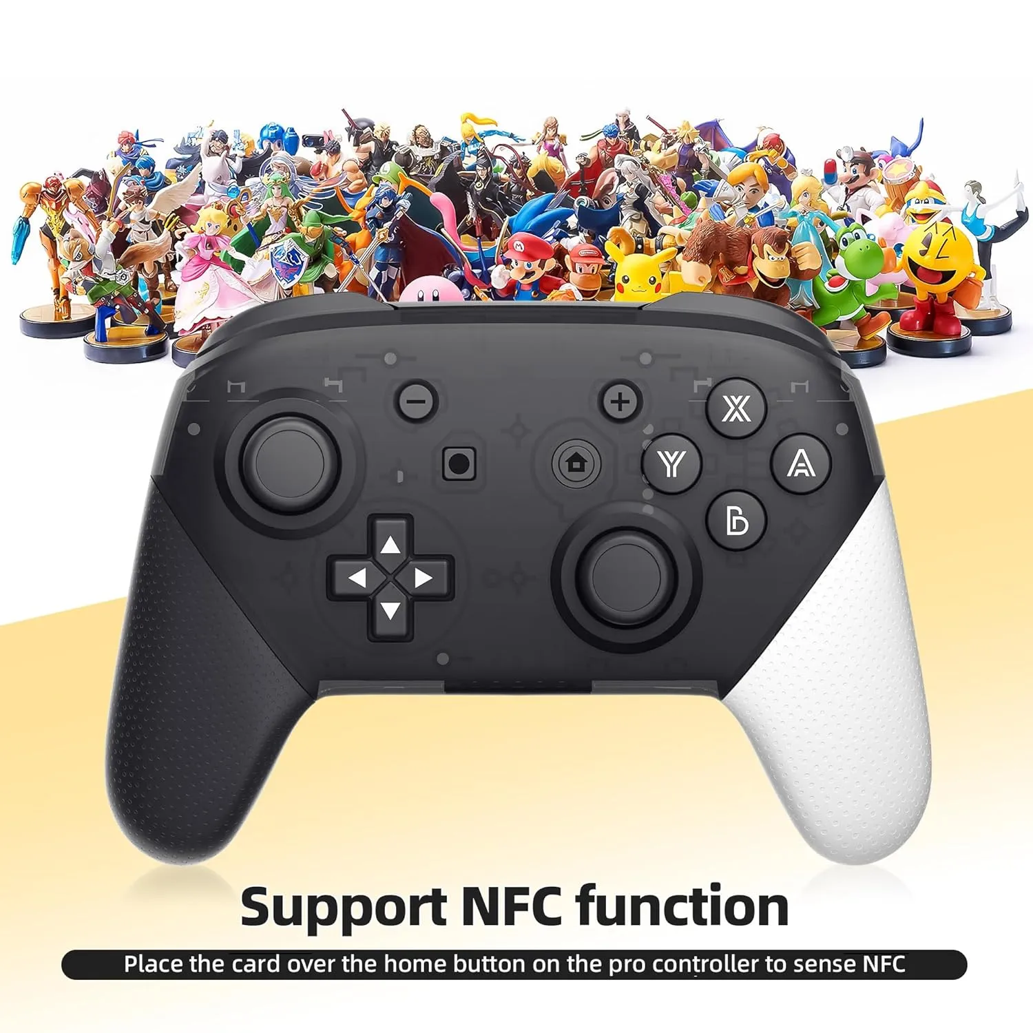 Switch Pro Controller, Wireless Switch Controllers with Carrying Storage Case, Upgraded Gamepad Switch Remote Replacement for Switch Controller Support NFC/Dual Vibration/Screenshot/Wake-up Function