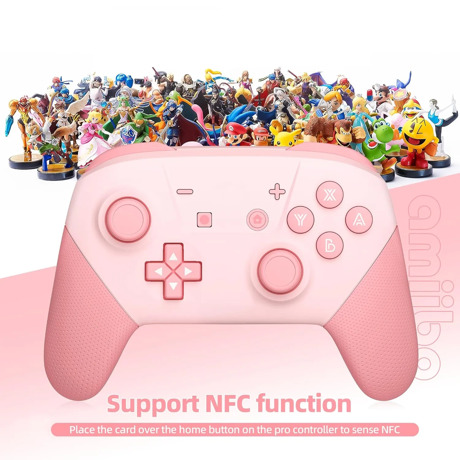 Switch Pro Controller, Wireless Switch Controllers with Carrying Storage Case, Upgraded Gamepad Switch Remote Replacement for Switch Controller Support NFC/Dual Vibration/Screenshot/Wake-up Function