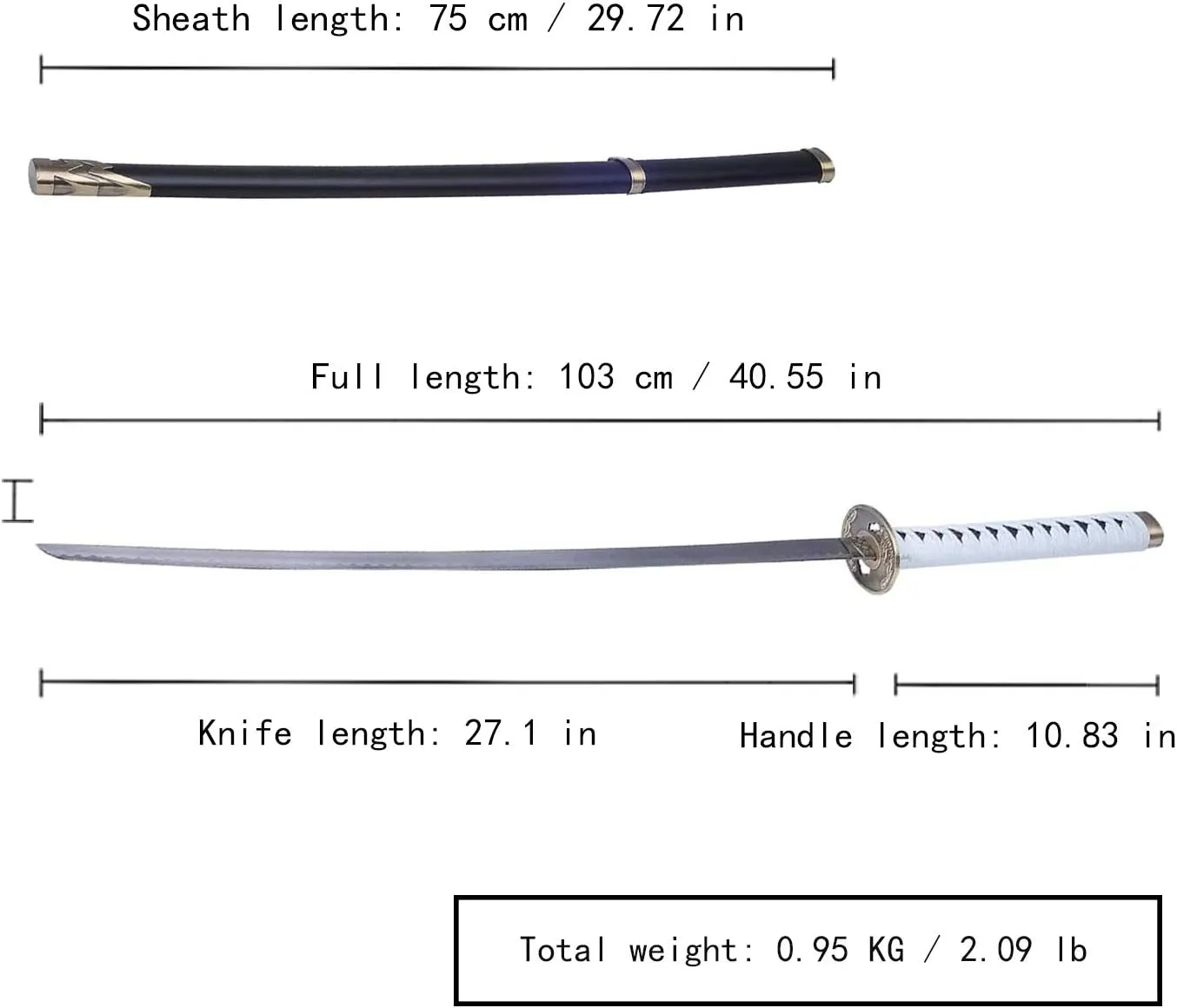 Sword fort Carbon Steel Vergil Yamato Sword/Dante Rebellion Sword Real Metal Katana, Nero Red Queen Game Cosplay Prop Replica-for Cosplay, Collection,Display,Gift