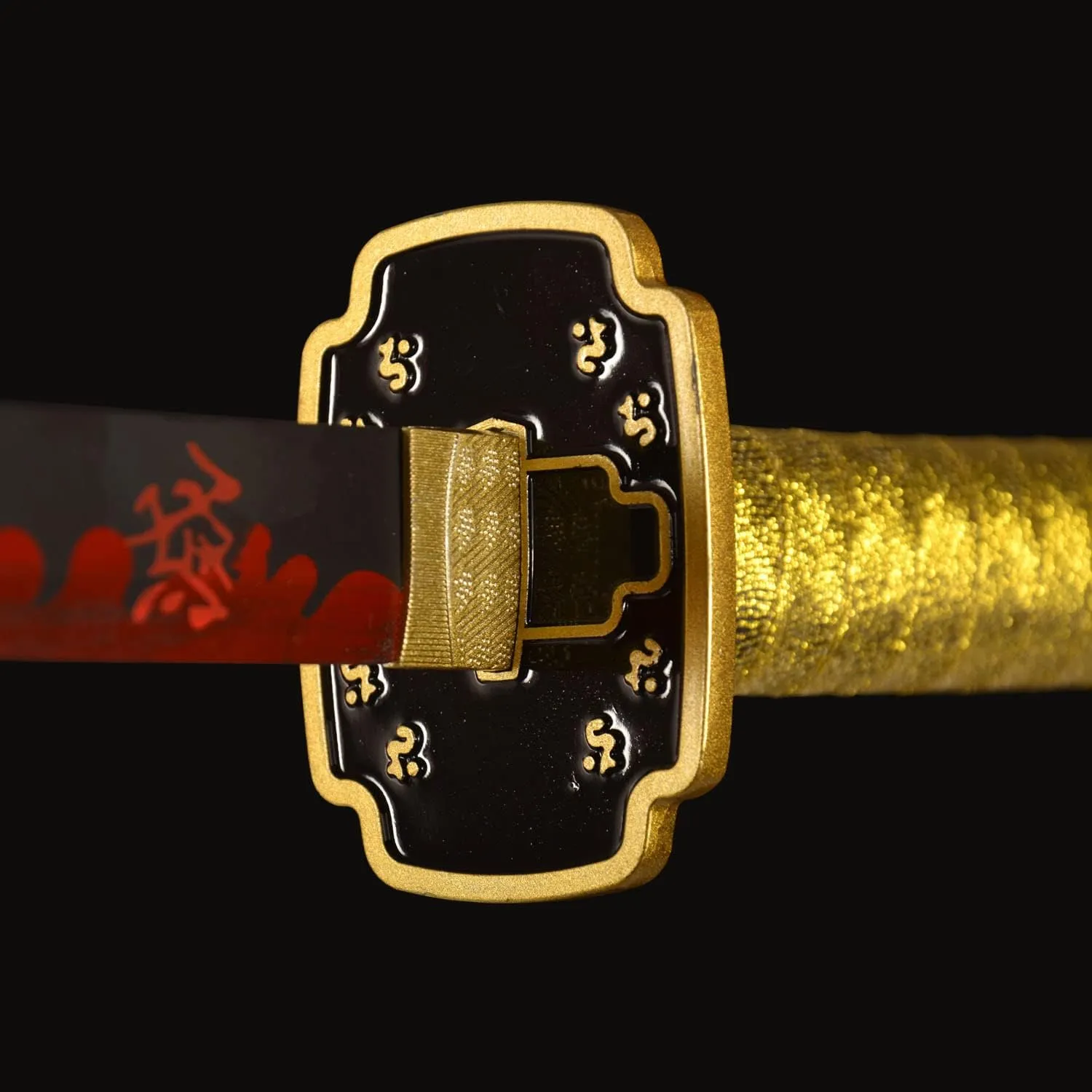 Sword Valley Demon Series Sword About 40.9″ - Cosplay Prop Anime Slayers Katana Samurai Sword - Anime Original Texture Carbon Steel Blade Carving Symbol - Handle Absorbs Sweat and Prevents Slipping