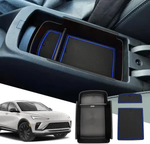 SXCY Fit for 2024 2025 Buick Envista Armrest Storage Box Center Console Organizer for 2024 2025 Buick Envista Accessories,Console Tray for 2024 2025 Buick Envista Console Organizer (Blue)