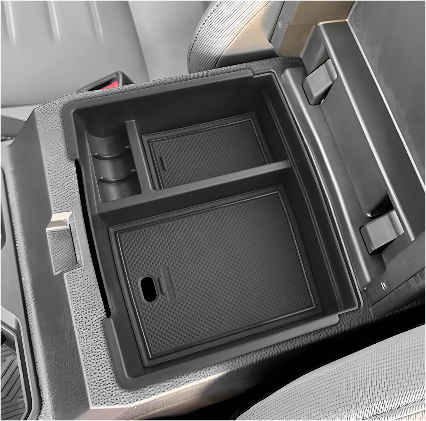 SXCY for 2024 2025 Toyota Tacoma Center Console Organizer for 2024 2025 Tacoma Accessories Console Tray for 2024 2025 Toyota Tacoma Console Organizer 2024 2025 Tacoma Limited Accessories (w/USB Hole)
