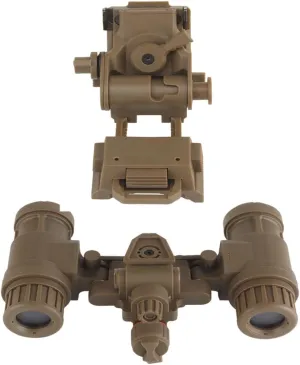 Tactical Airsoft Hunting Dummy AN/PVS31 Night Vision Goggles with Helmet Mount – Non-Functional Binoculars NVG Cosplay Prop