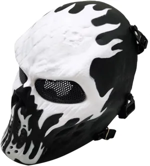 Tactical Mask Skull Full Face Masks, Airsoft Mask, for Halloween Cosplay Party CS Survival Games Shooting