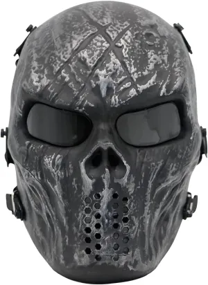 Tactical Mask Skull Full Face Masks, Airsoft Mask, for Halloween Cosplay Party CS Survival Games Shooting