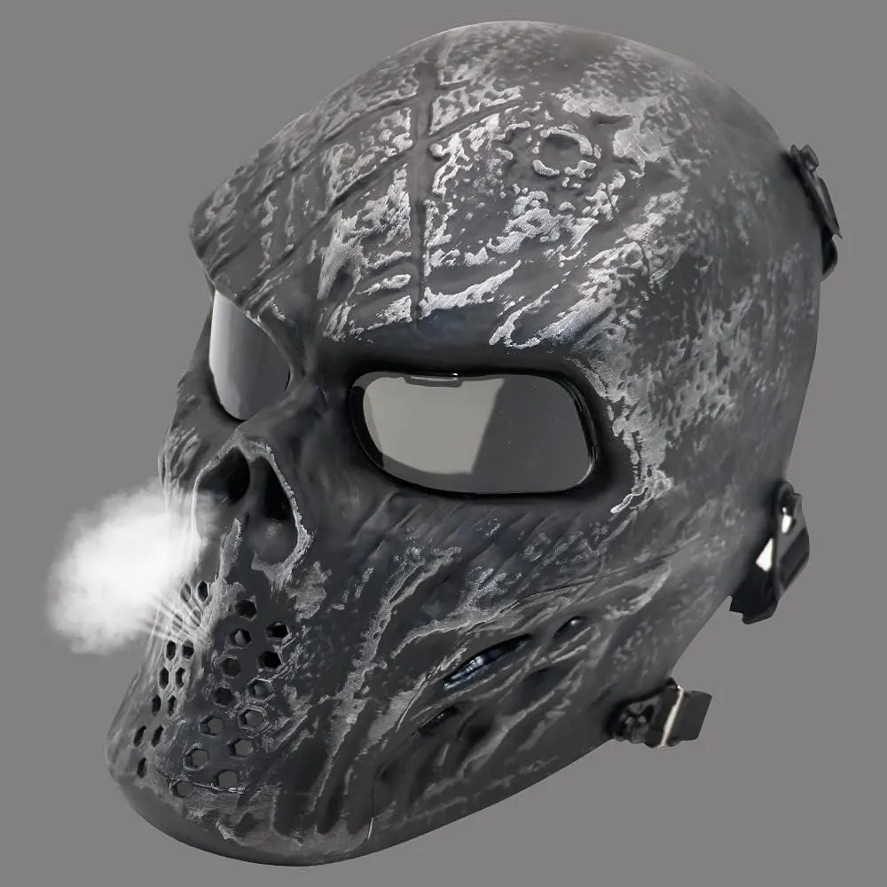 Tactical Mask Skull Full Face Masks, Airsoft Mask, for Halloween Cosplay Party CS Survival Games Shooting