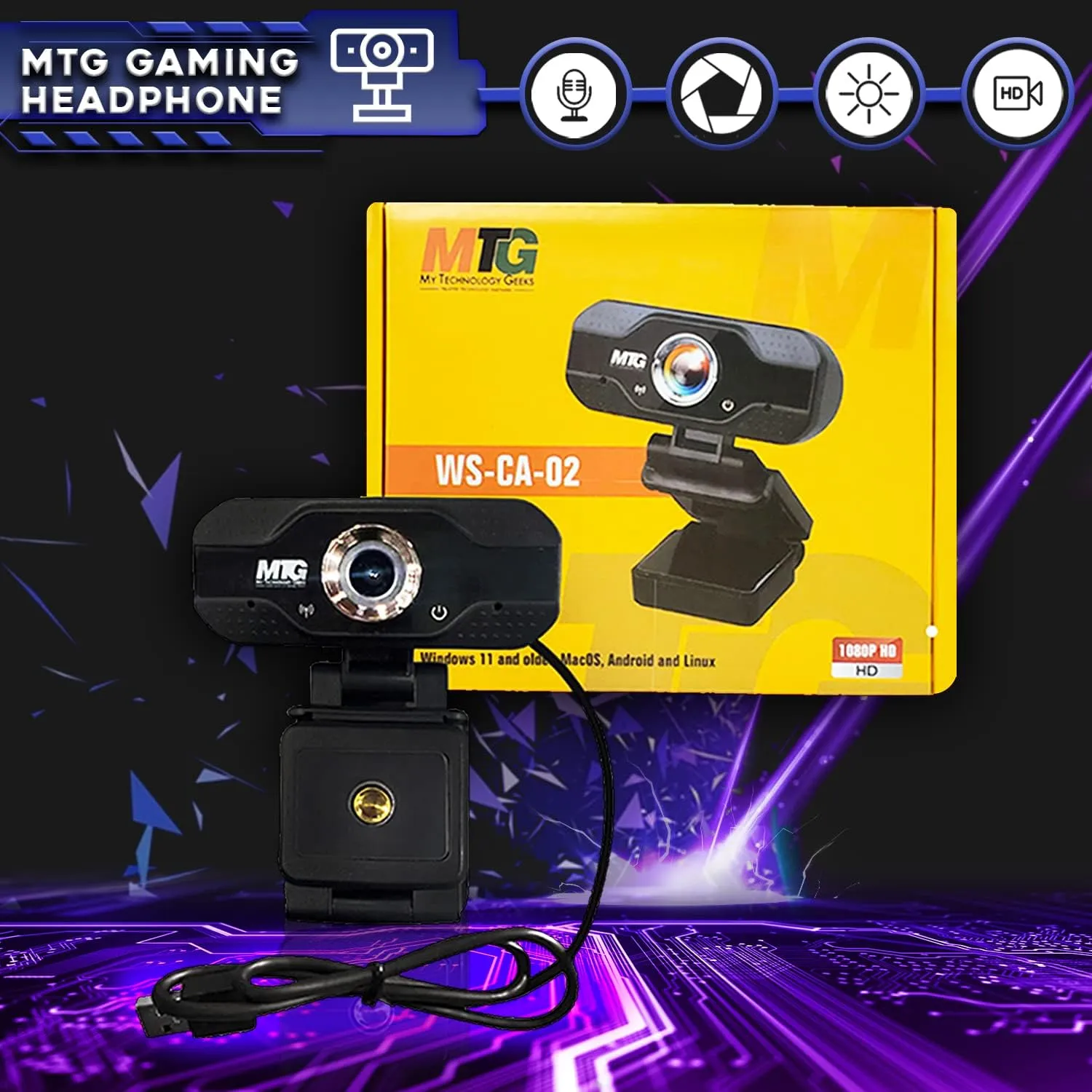 TechMagnet Gaming Desktop PC, Intel i5 6th Gen, Zeus Pro 6, RX 550, 16GB RAM, 256GB SSD   1TB HDD 22 Inch Monitor, RGB Keyboard Mouse, Speaker, Headphone, Webcam, Windows 11 Pro (Renewed)
