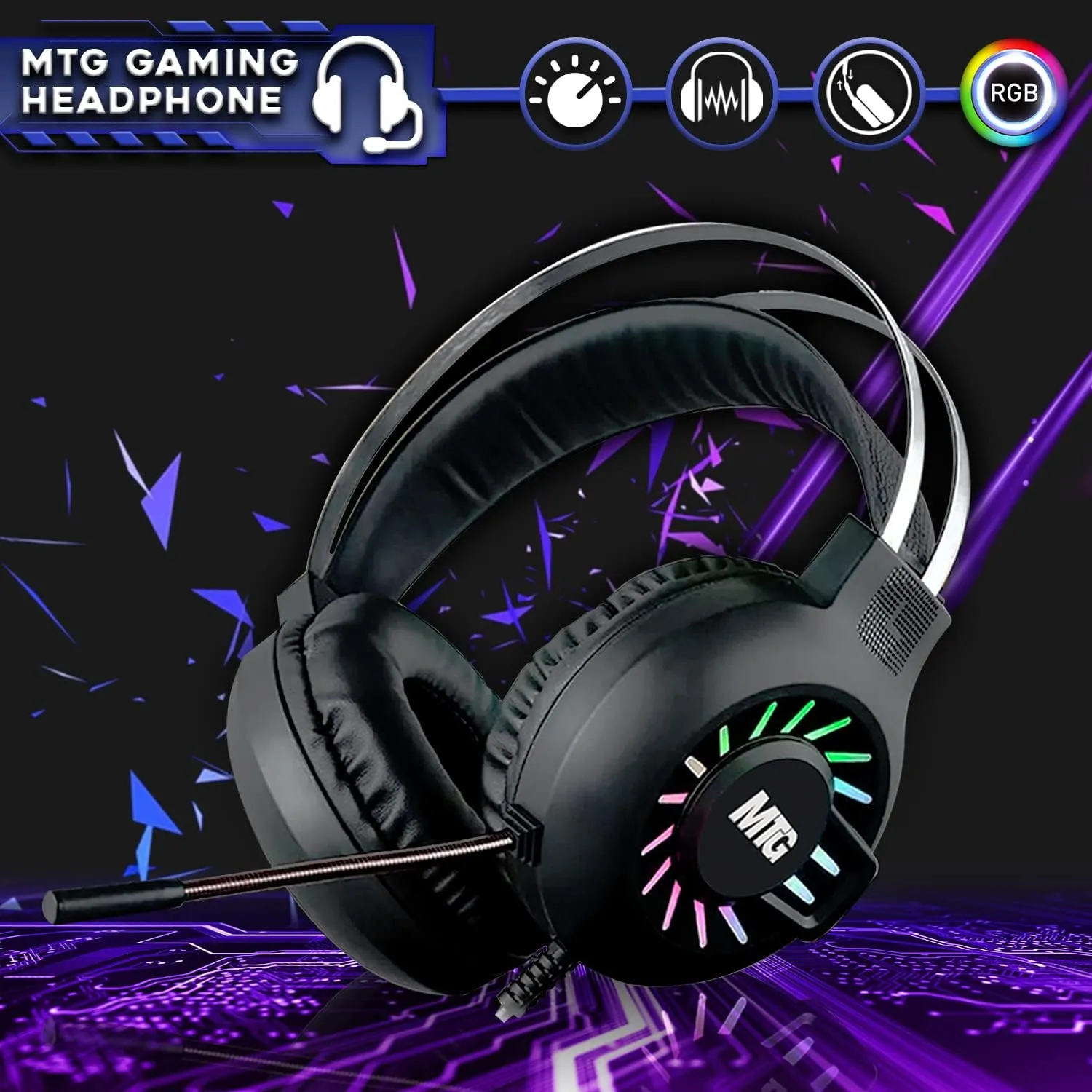 TechMagnet Gaming Desktop PC, Intel i5 6th Gen, Zeus Pro 6, RX 550, 16GB RAM, 256GB SSD   1TB HDD 22 Inch Monitor, RGB Keyboard Mouse, Speaker, Headphone, Webcam, Windows 11 Pro (Renewed)