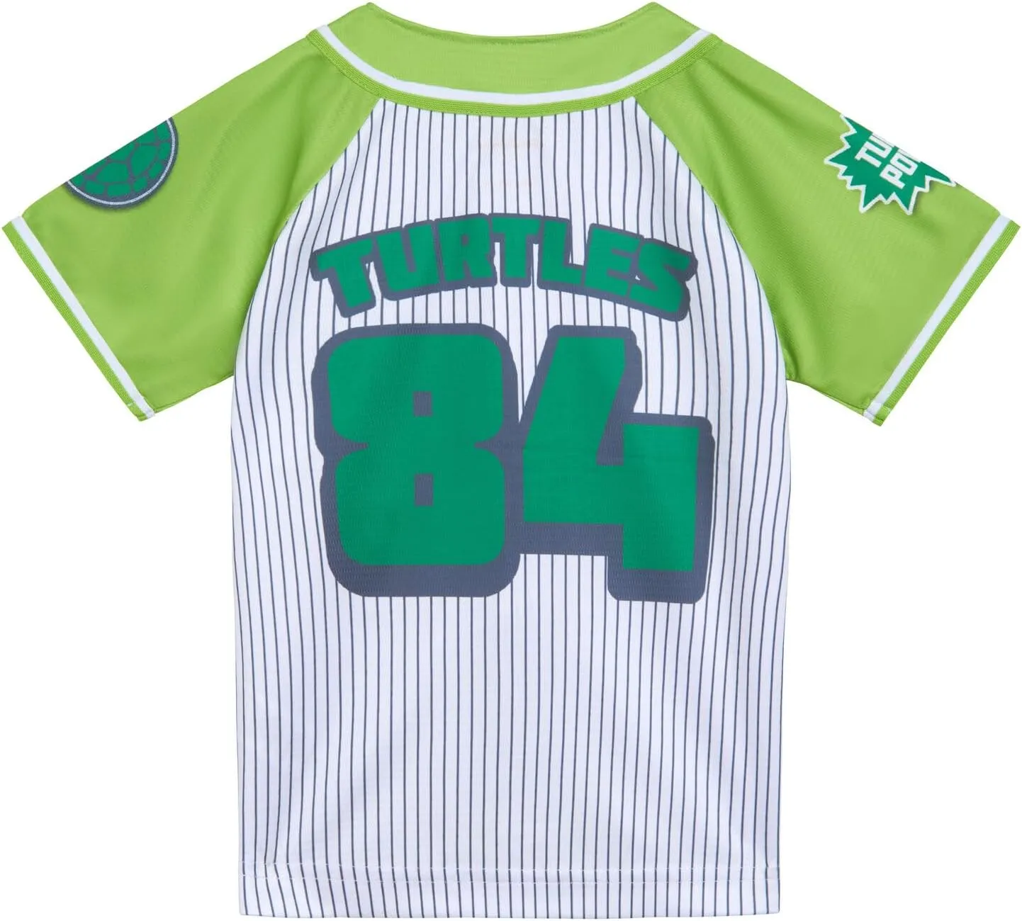 Teenage Mutant Ninja Turtles Mesh Baseball Jersey Button Down Shirt Toddler to Big Kid Sizes (2T - 18-20)