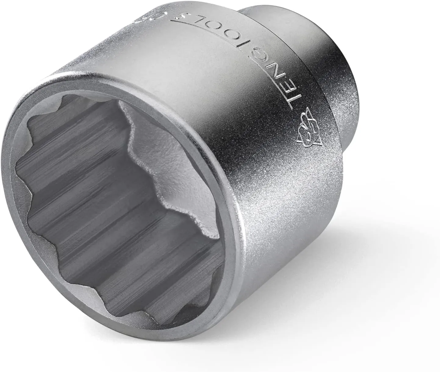 Teng Tools 1-3/4 Inch 12 Point SAE Shallow 3/4 Inch Drive Chrome Vanadium Socket | Mechanic Tool | Hand Tool - M340156-C