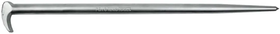 Teng Tools 16 Inch Individual Roll/Heel Bar - PB16, Silver