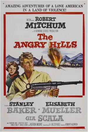 The Angry Hills 1959 - Robert Mitchum - Vintage Classic Movie Poster-8 x 12 Inches - US/CAN only