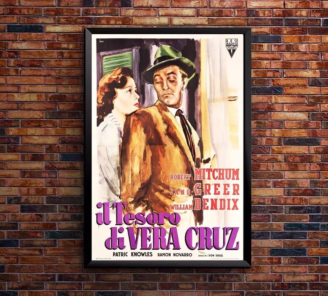 The Big Steal 1949 - Italian - Robert Mitchum - Vintage Classic Movie Poster-8 x 12 Inches - US/CAN only