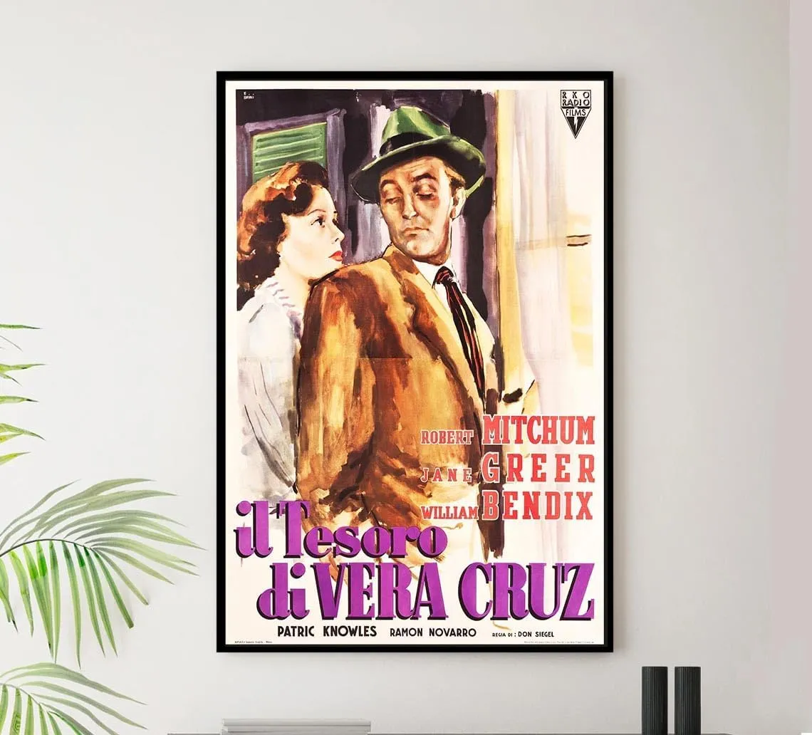 The Big Steal 1949 - Italian - Robert Mitchum - Vintage Classic Movie Poster-8 x 12 Inches - US/CAN only