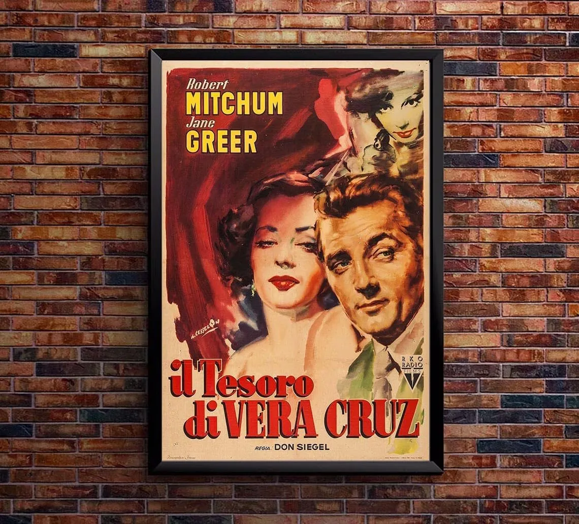 The Big Steal 1949 - Italian v2 - Robert Mitchum - Vintage Classic Movie Poster-8 x 12 Inches - US/CAN only