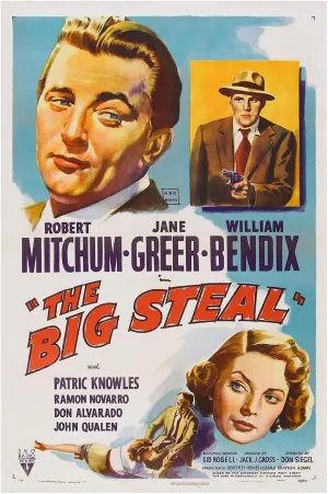 The Big Steal 1949 - Robert Mitchum - Vintage Classic Movie Poster-8 x 12 Inches - US/CAN only