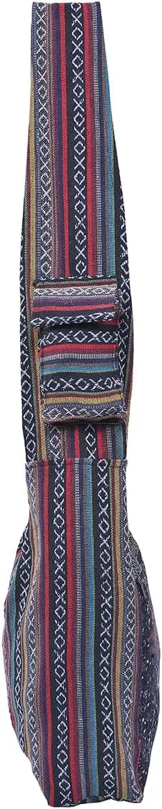 THE COLLECTION ROYAL Graphic Crossbody Bag for Women, Boho Purse, Boho Bag, Hippie Bag, Hippie Purse, Cloth Purse for Women