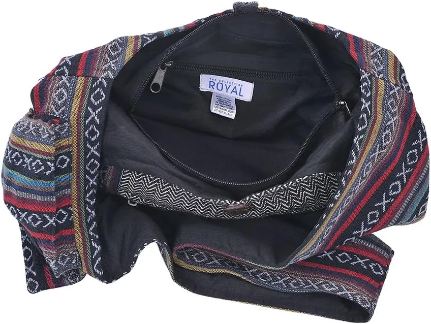 THE COLLECTION ROYAL Graphic Crossbody Bag for Women, Boho Purse, Boho Bag, Hippie Bag, Hippie Purse, Cloth Purse for Women