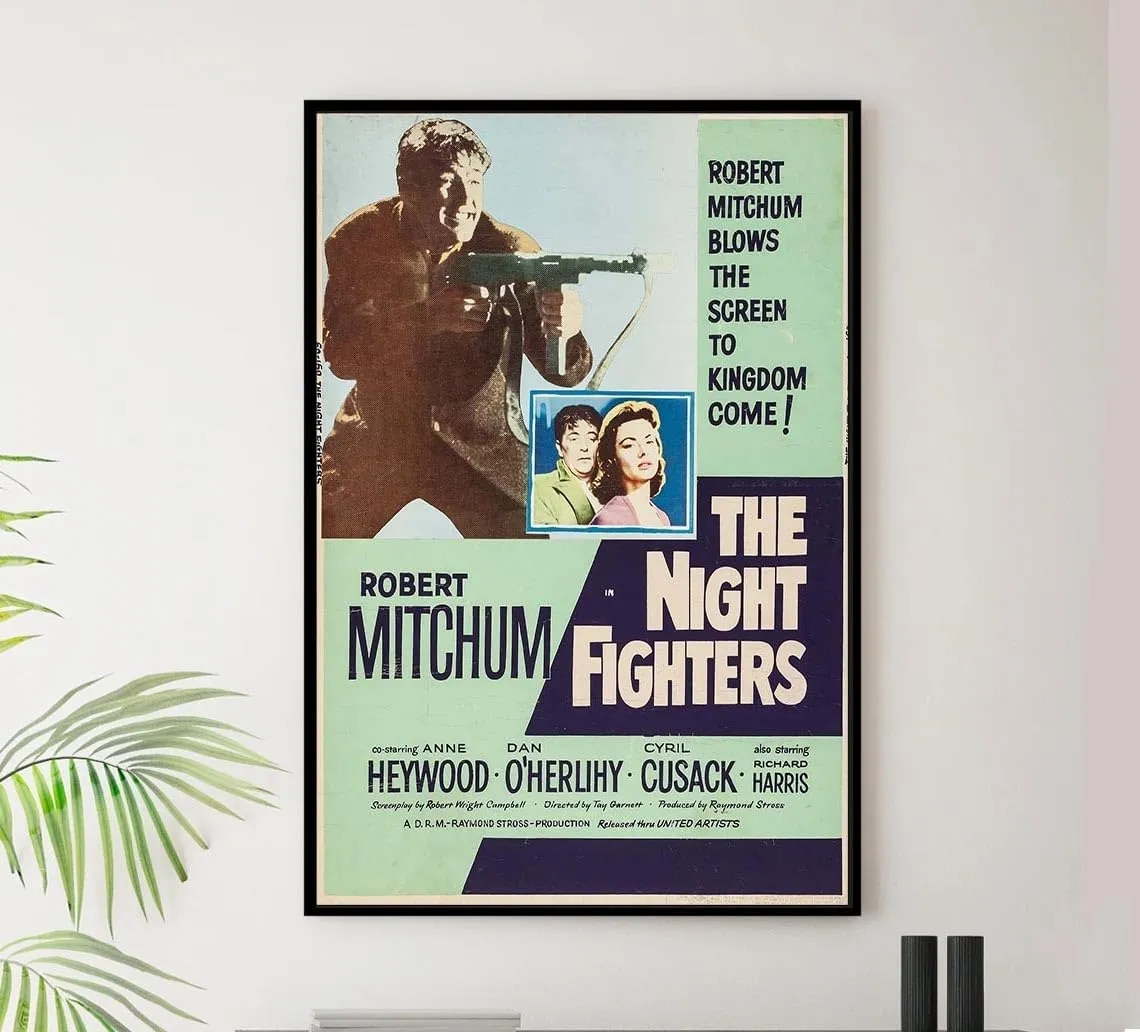 The Night Fighters 1960 - Robert Mitchum - Vintage Classic Movie Poster-8 x 12 Inches - US/CAN only