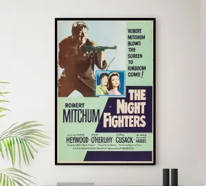 The Night Fighters 1960 - Robert Mitchum - Vintage Classic Movie Poster-8 x 12 Inches - US/CAN only