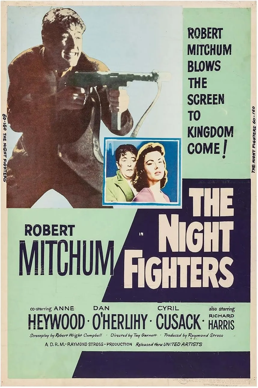 The Night Fighters 1960 - Robert Mitchum - Vintage Classic Movie Poster-8 x 12 Inches - US/CAN only