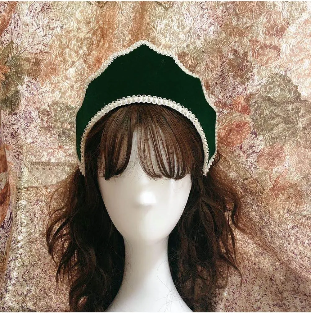 The Other Boleyn Mary Anne Boleyn Hat Headpiece Tudor Elizabethan Headwear Coronet Headband cosplay accessories