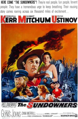 The Sundowners 1960 - Robert Mitchum - Vintage Classic Movie Poster-8 x 12 Inches - US/CAN only