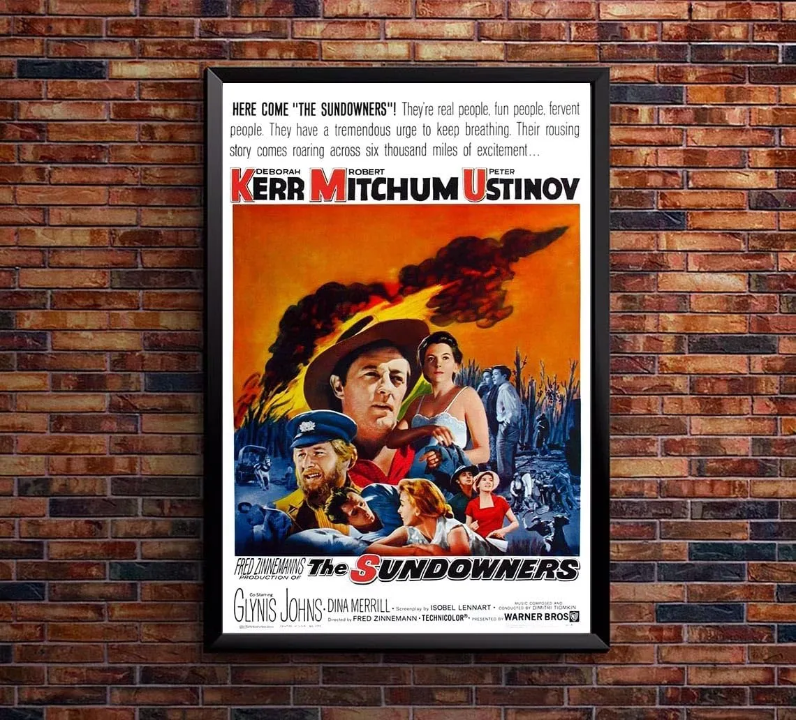 The Sundowners 1960 - Robert Mitchum - Vintage Classic Movie Poster-8 x 12 Inches - US/CAN only