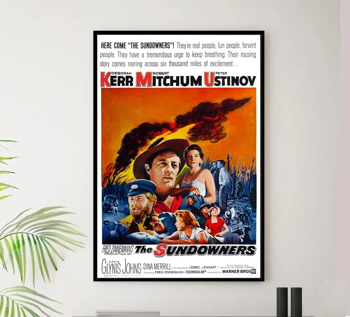 The Sundowners 1960 - Robert Mitchum - Vintage Classic Movie Poster-8 x 12 Inches - US/CAN only