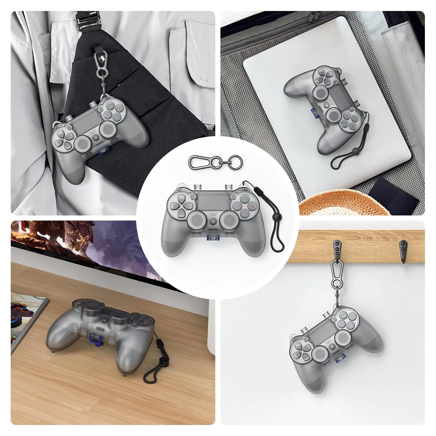 Tiiletzote Controller Case for PS4 Controller, Protective Case for PlayStation 4 DualShock 4 Wireless Controller, PS4 Carrying Travel Case PS4 Controller Storage Bag, PS4 Dust Cover Game Accessories