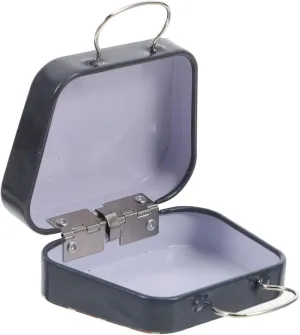 Tinplate Material Decorative Handbag Box Large Capacity Jewelry Container Us Flag