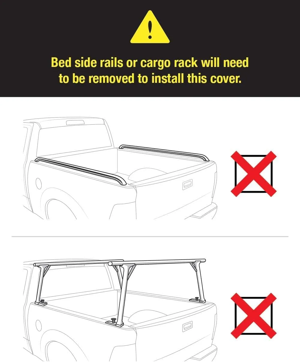 Tonneau Cover Soft Roll Up for 2019-2024 Chevy Silverado/GMC Sierra 1500,Truck Bed Covers Compatible with 2019-2024 Chevrolet Silverado/GMC Sierra 1500 Roll Up Soft Tonneau Cover 5.8ft 69.9"