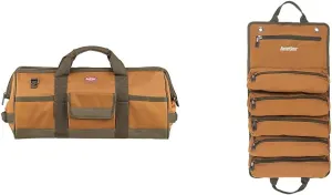 Tool Bag,Longboy,16 Pocket,24X10X10 & Super Roll, Tool Bags - Original Series (74004), Brown