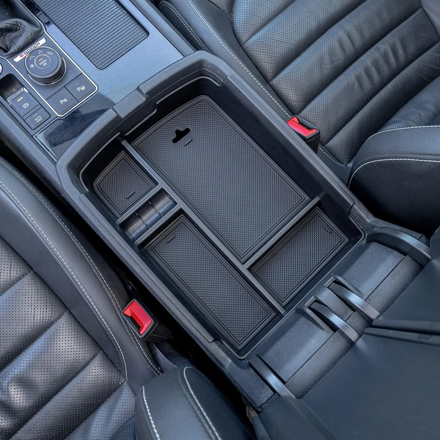TOPINSTALL New Center Console Tray Compatible with 2018-2023 VW Atlas/Atlas Cross Sport, Armrest Organizer Storage Insert Interior Accessories, Won't Affect The Closing of The Lid (Doesn't Fit 2024)