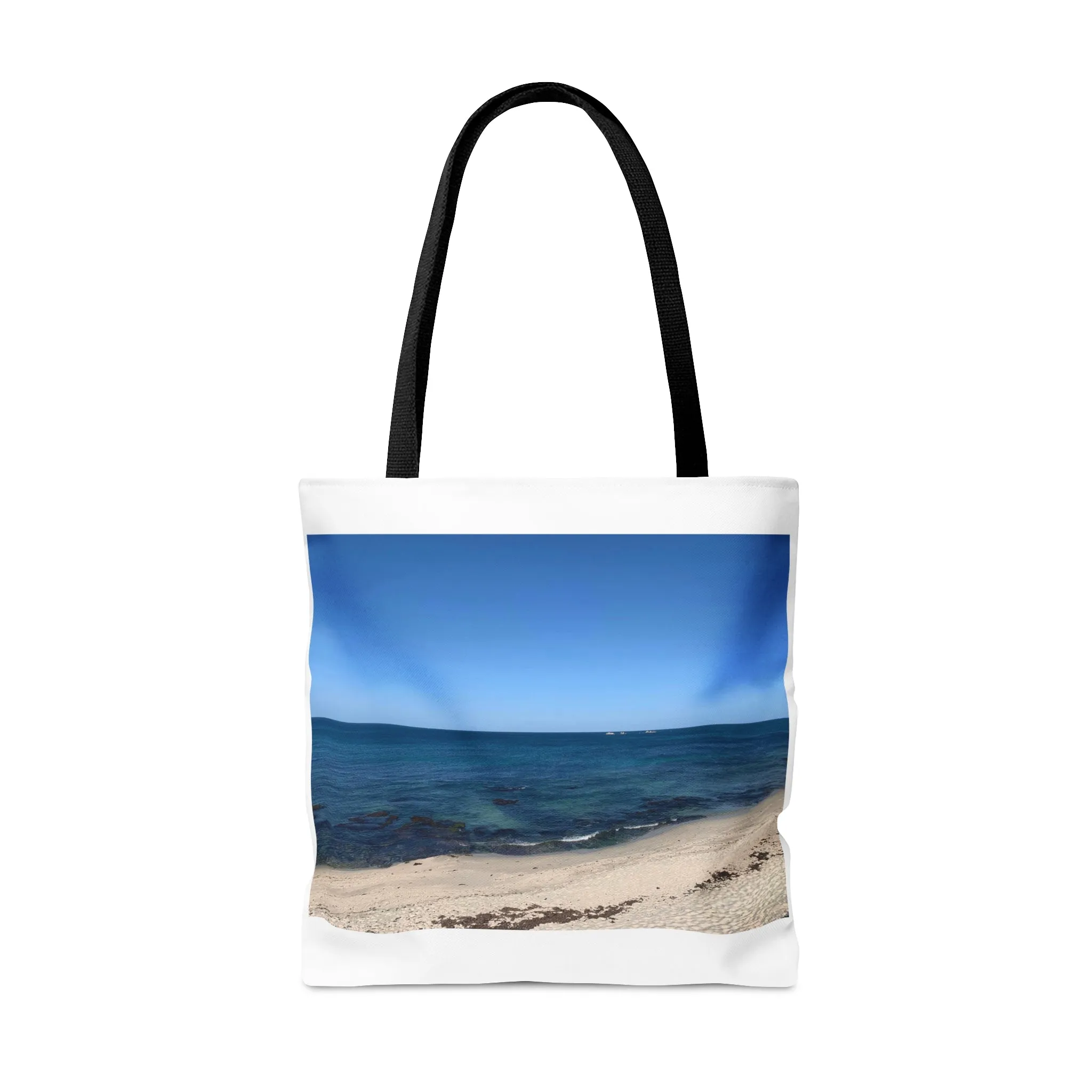 Tote Bag with Logo and Beach scene (not leather)