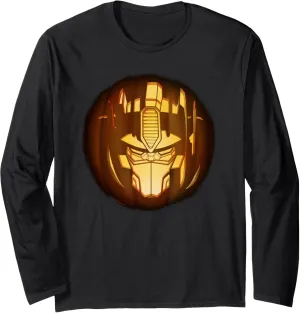 Transformers Halloween Optimus Prime Pumpkin Long Sleeve T-Shirt