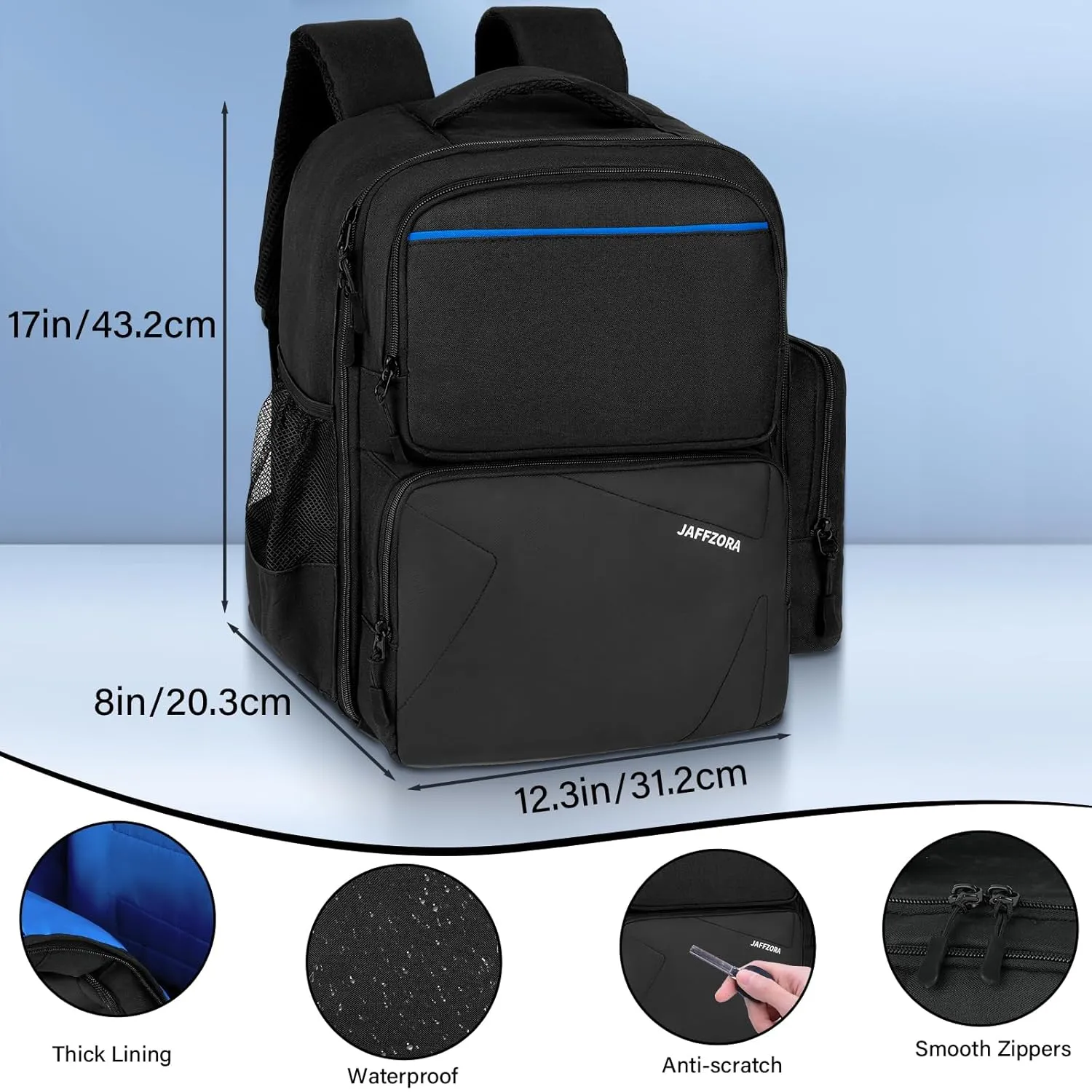 Travel Backpack Fits for PS5 PRO/PS5, Protective Carrying Case Storage Bag Compatible with Playstation 5/PSP Handheld Console/15.6'' Laptop/Gaming Accessories