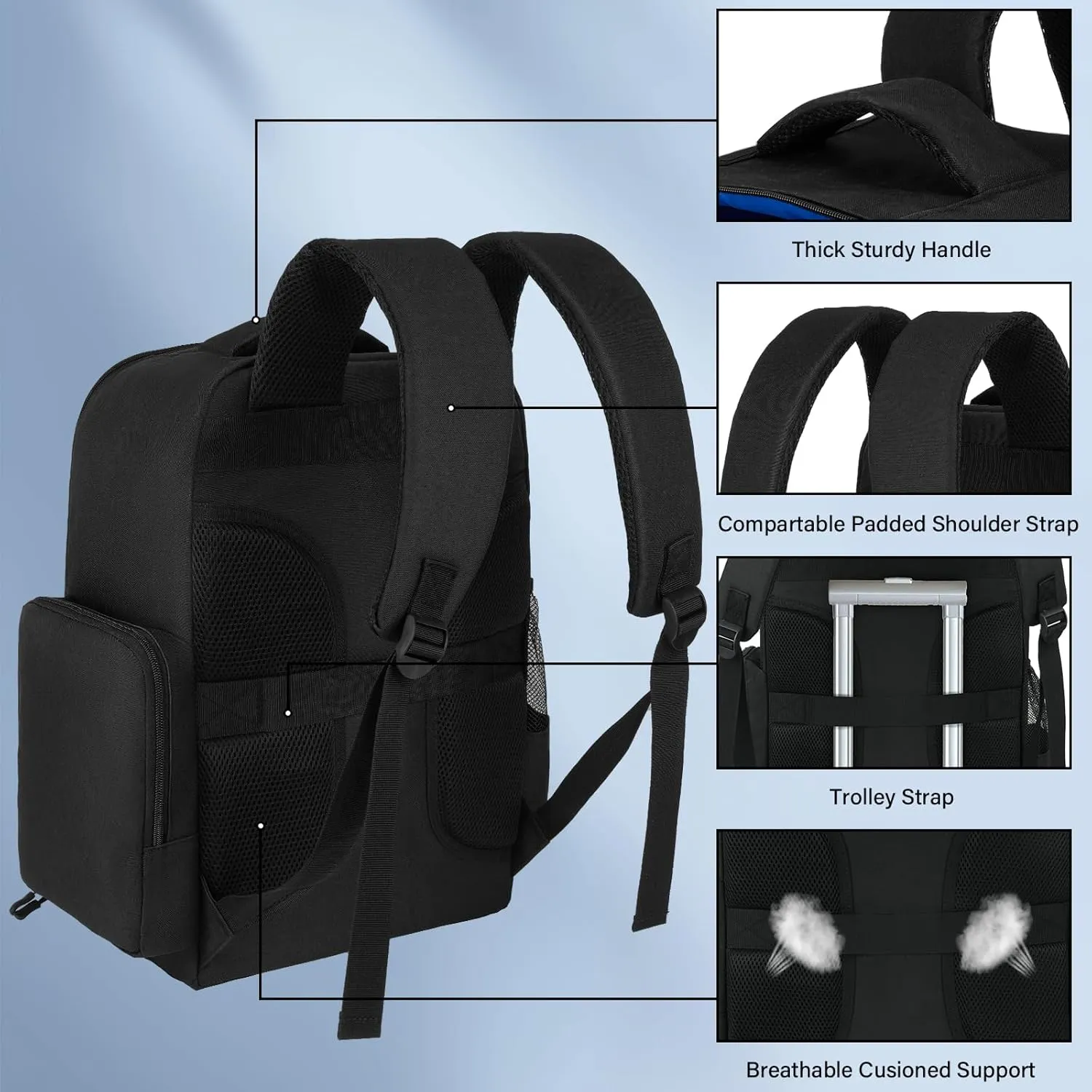 Travel Backpack Fits for PS5 PRO/PS5, Protective Carrying Case Storage Bag Compatible with Playstation 5/PSP Handheld Console/15.6'' Laptop/Gaming Accessories
