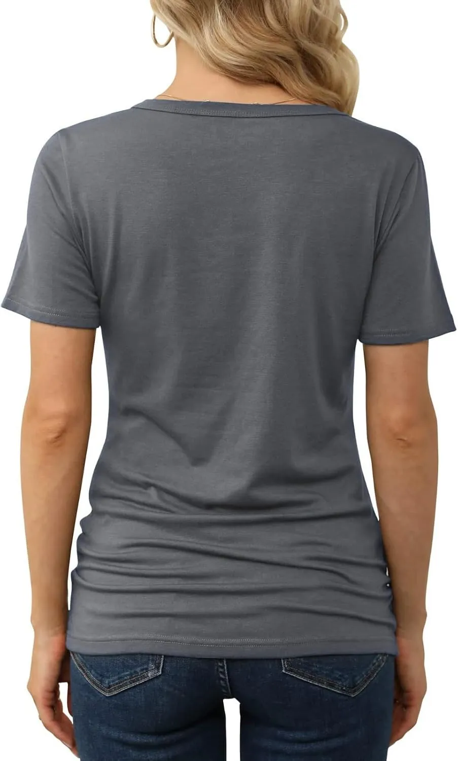 Trendy Tshirts for Women Lined Going Out Crop Tops 2025 Spring Summer Workout Clothes Beach Fashion