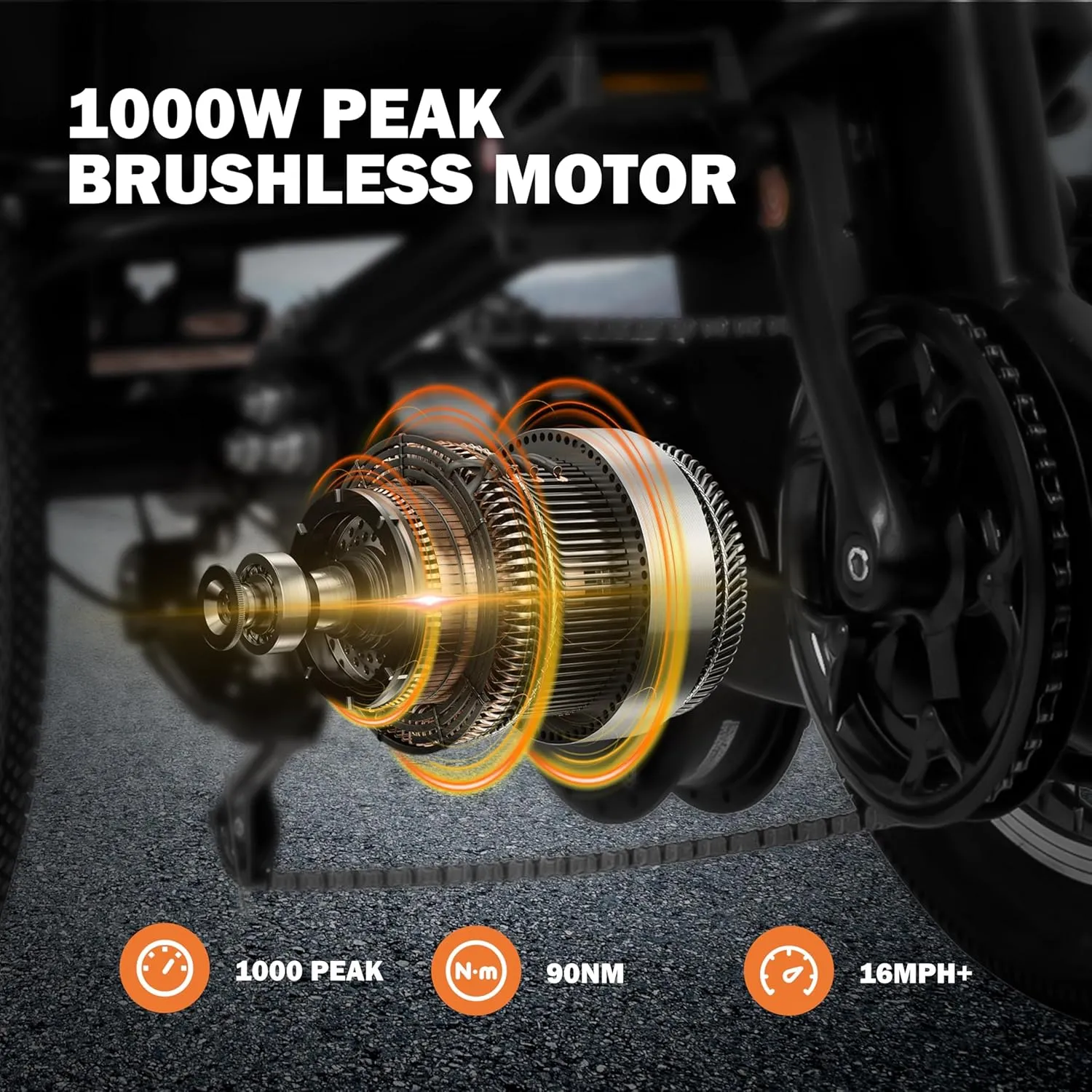 Triker Electric Bike, Peak 1000W Brushless Motor Folding Trike Ebike, 748.8Wh Removable Battery, Step-Thru 3 Wheel Electric Bicycle, Up to 65 Miles(PAS1), 20X3.0 Tire Tricycle for Adults