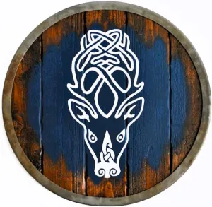 Troy Artefacts™ Skyrim Falkreath Hold Shield Replica - 22 Inches - Norse Viking Medieval Fantasy - Inspired by Elder Scrolls - Metal, Wooden - Dungeons & Dragons Multicolor, standrad