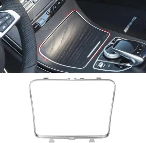 TTCR-II Compatible with Mercedes Benz Center Cup Holder Trim, for C Class GLC Class Center Console Cup Holder Trim 205 683 0900, for 2015-2021 W205 C300 C400 C63 and 2016-2023 W253 GLC 300