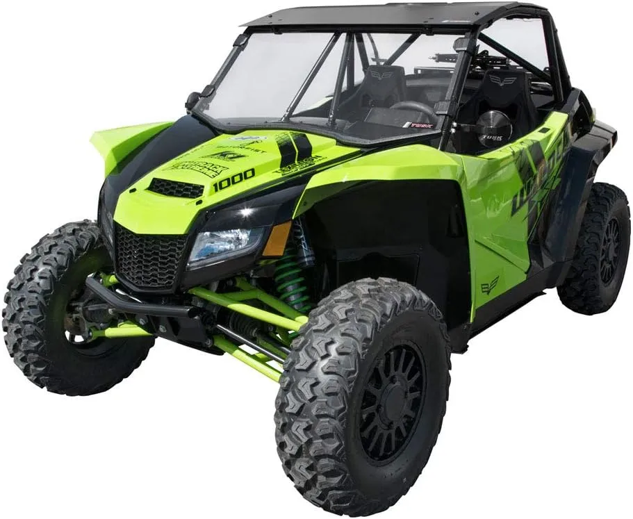 Tusk Removable Full Windshield Clear - Scratch Resistant Compatible with Textron WILDCAT XX 2018-2019