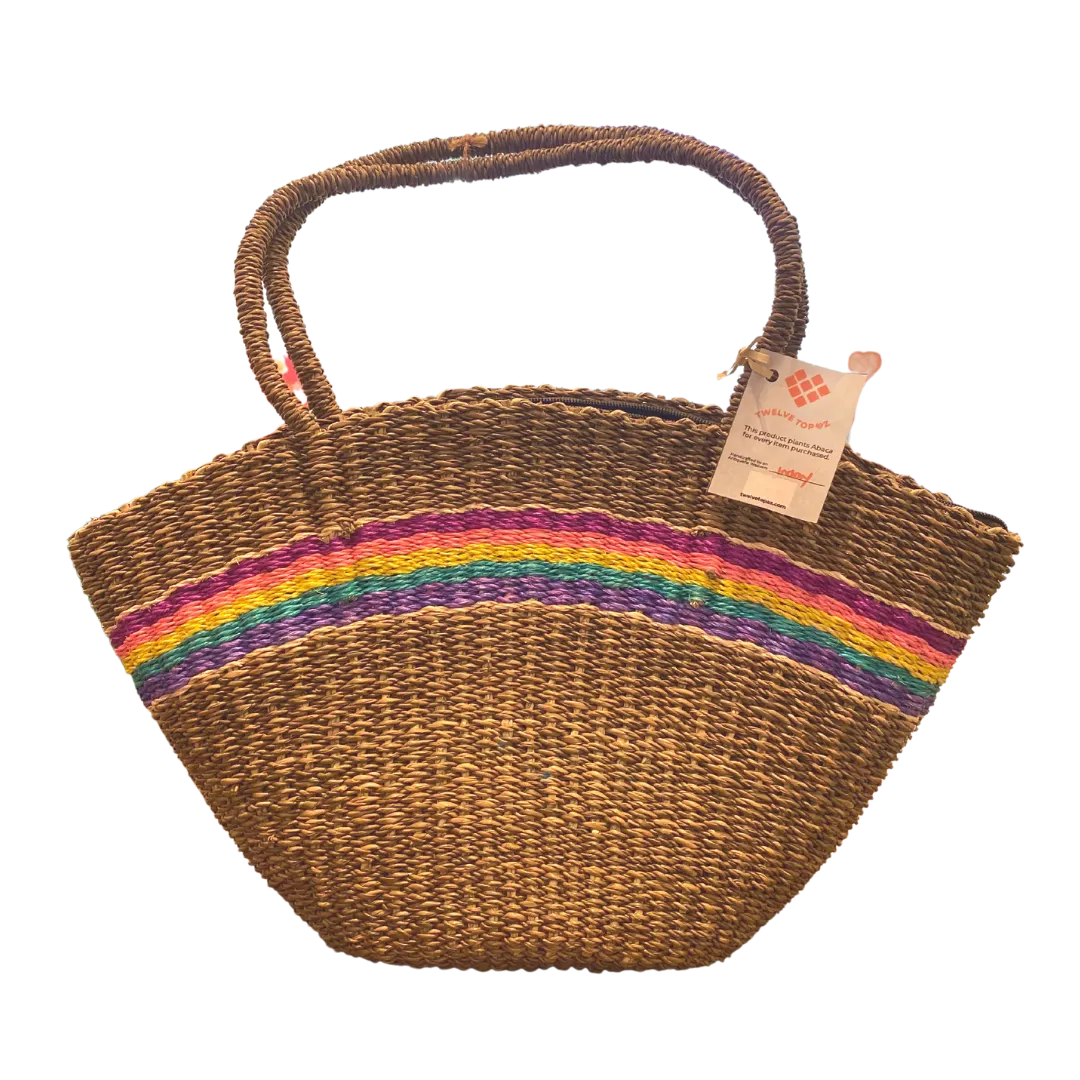 Twelve Topaz Rainbow Buri Handbag