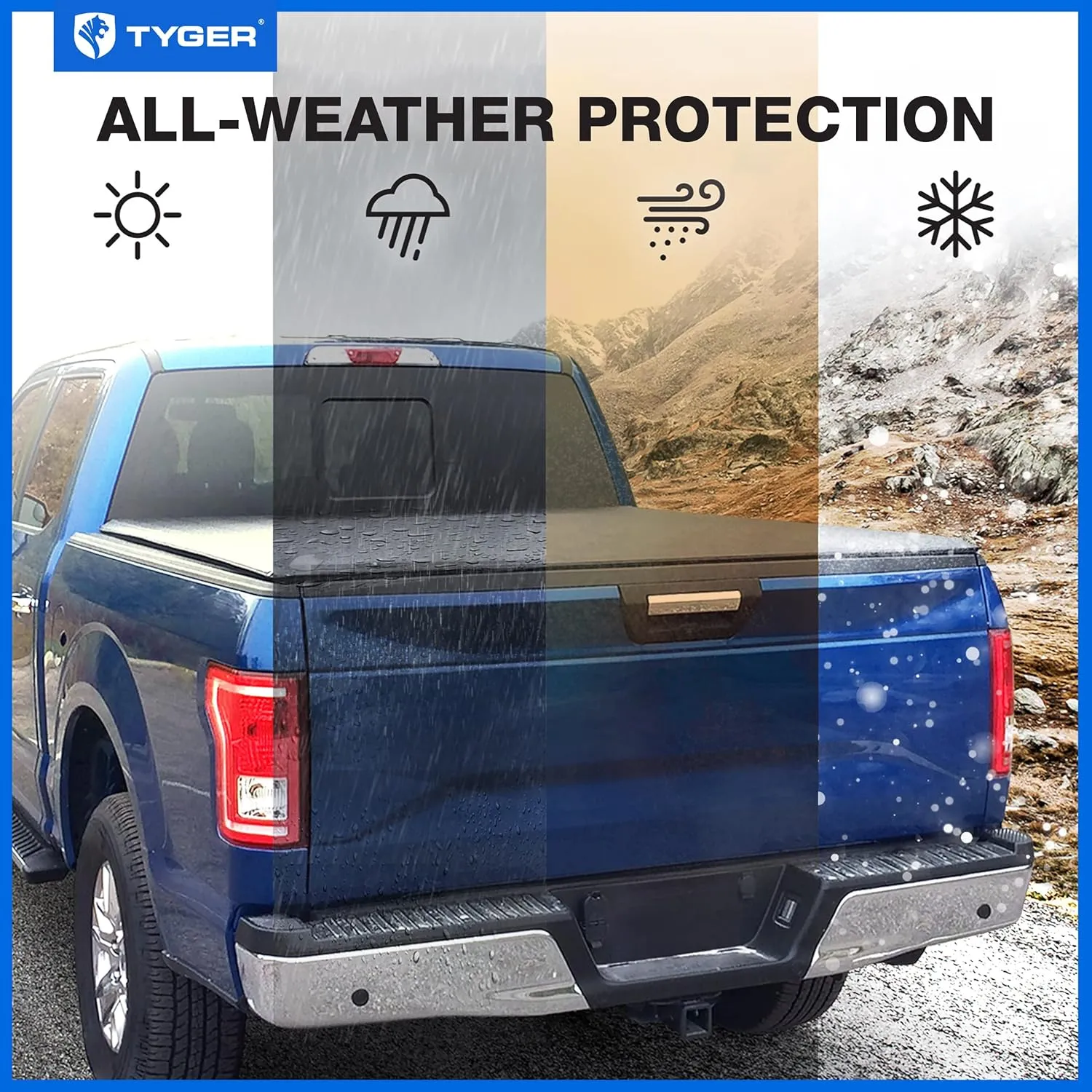 Tyger Auto T1 Soft Roll Up Truck Bed Tonneau Cover Compatible with 2015-2018 Chevy Colorado / GMC Canyon | Fleetside 5'2" Bed (61") | TG-BC1C9012 , Black
