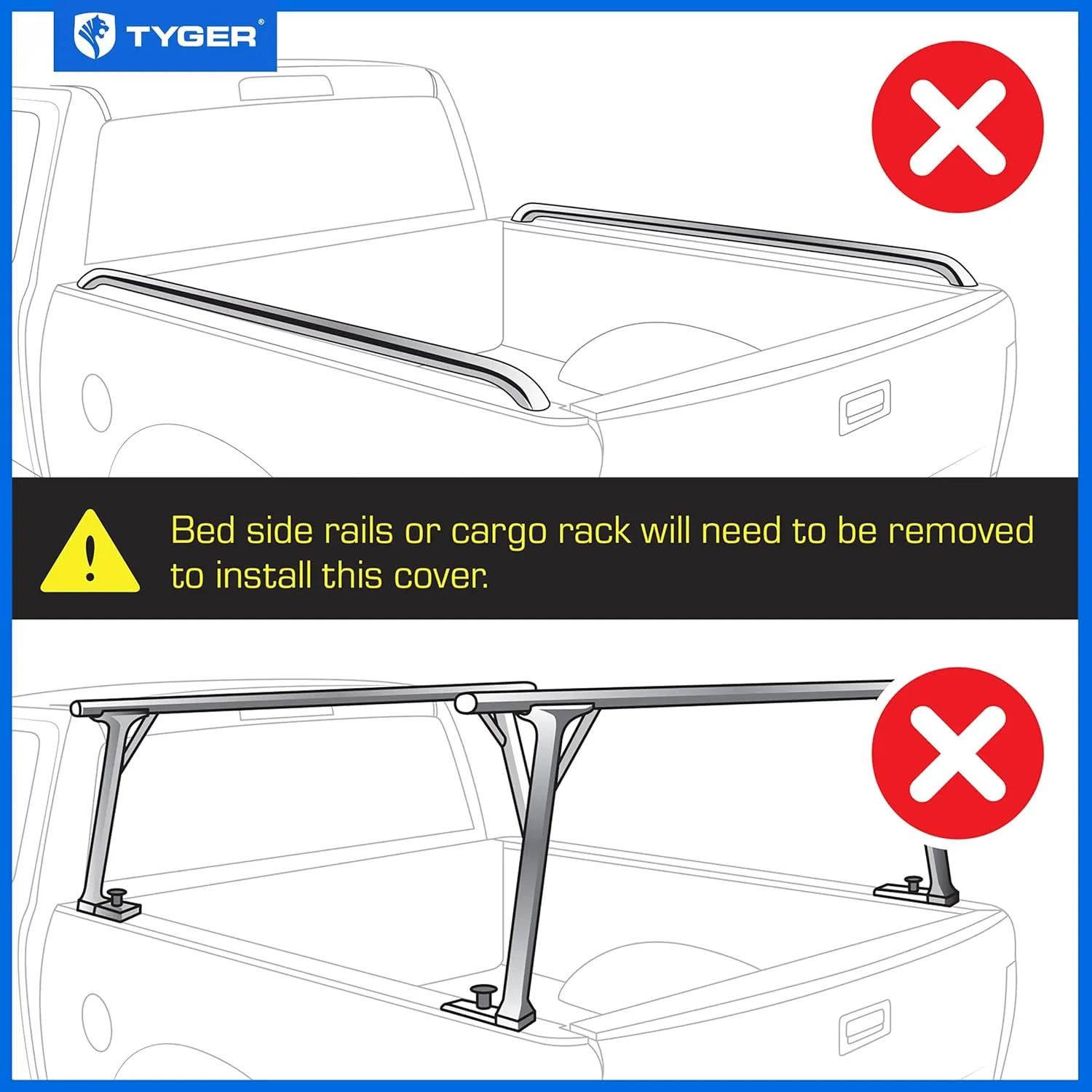 Tyger Auto T1 Soft Roll Up Truck Bed Tonneau Cover Compatible with 2015-2018 Chevy Colorado / GMC Canyon | Fleetside 5'2" Bed (61") | TG-BC1C9012 , Black