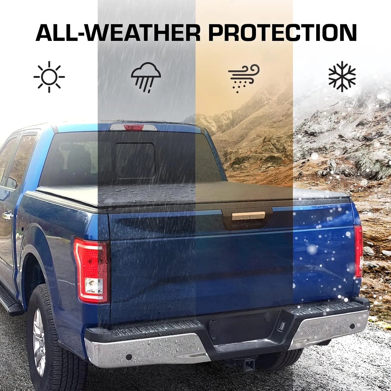 Tyger Auto T1 Soft Roll-up Truck Bed Tonneau Cover Compatible with 2022-2025 Nissan Frontier | 5' (60") Bed | TG-BC1N9057