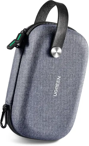 UGREEN Storage Bag Electronic Accessories Pouch Cable Waterproof Bag Travel Protection Shockproof Organizer for USB Flash Drive Charger External Battery Memory Card