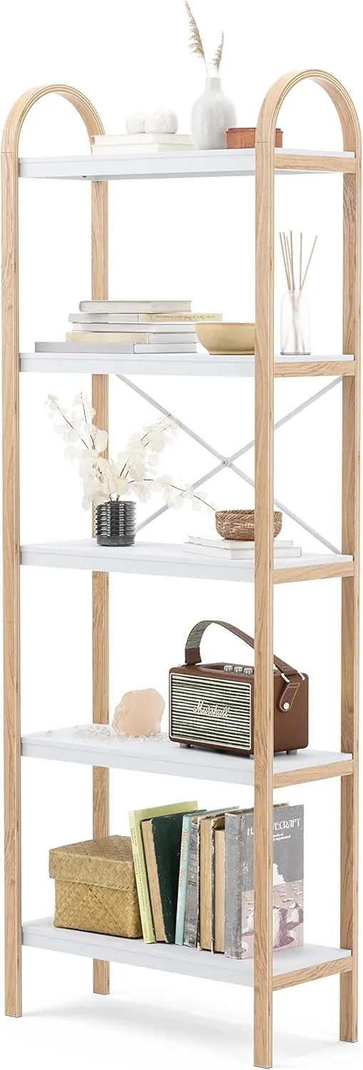 Umbra Bellwood 5-Tiered Freestanding Shelf White/Natural