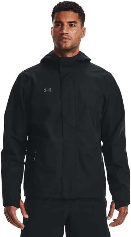 Under Armour Mens UA Stormproof Lined Rain Jacket - Waterproof and Breathable XS